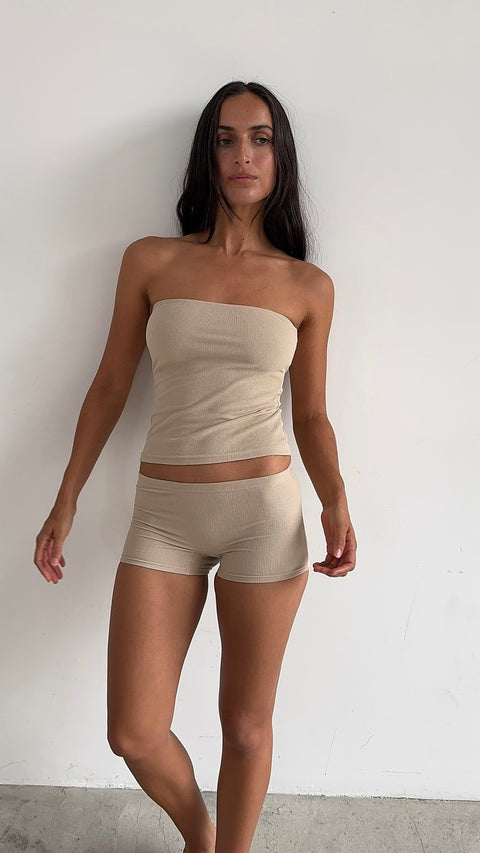 Shorts in Sand Corduroy