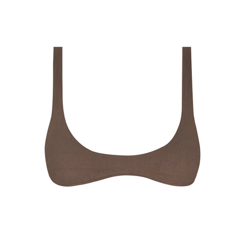 Scoop Top in Chestnut Corduroy