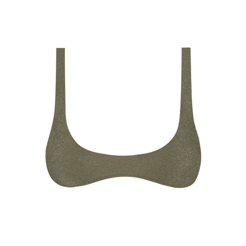 Scoop Top in Cactus Green