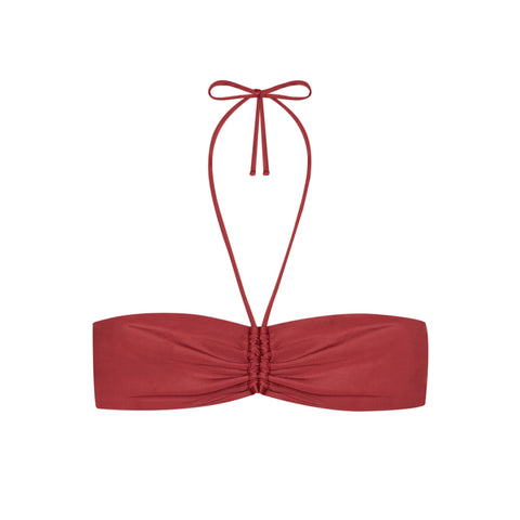 Halter Top in Poppy Red