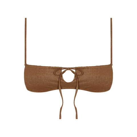 Knot Bandeau in Bronzed Brown