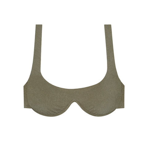 Underwire Top in Cactus Green
