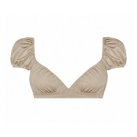 Drapped Balconette in Golden Sand