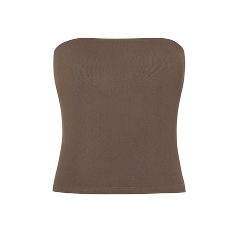 Tube Top in Chestnut Corduroy