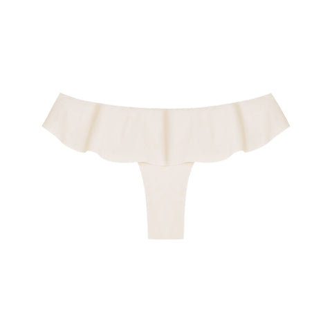 Scoop Top in White Pearl