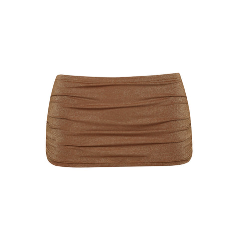 Skort in Bronzed Brown