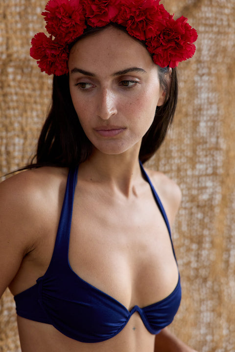 Underwire Romantic in Navy Blue