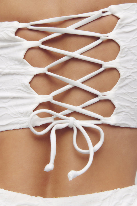 Candra Top White