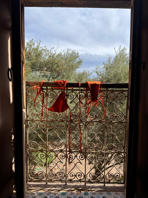 Zahara Top Orange Sunset