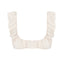 Scoop Top in White Pearl