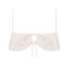 Petal Bandeau Top in White Pearl