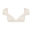 Drapped Balconette in White Pearl