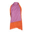 Crossed Poncho in Lavender Tangerine