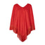 Poncho in Poppy Red