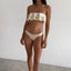 Bandeau Volantes in White Pearl