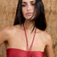 Halter Top in Poppy Red