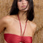 Halter Top in Poppy Red
