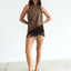 Crossed Poncho Cacao