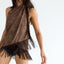 Crossed Poncho Cacao