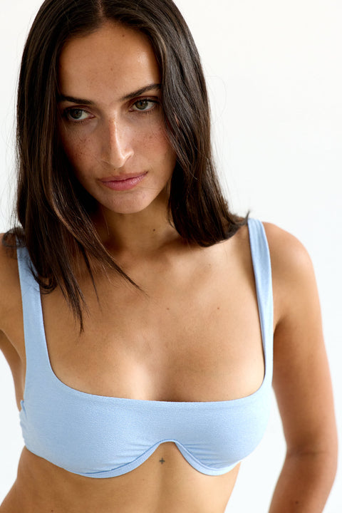 Underwire Top in Sky Blue
