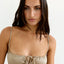 Knot Bandeau in Golden Sand