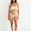 Bandeau Volantes in White Pearl
