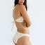 Bandeau Volantes in White Pearl