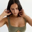 Underwire Top in Cactus Green
