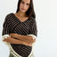Poncho Stripes in Marmol Brown