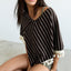 Poncho Stripes in Marmol Brown