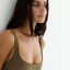 Scoop Top in Chestnut Corduroy