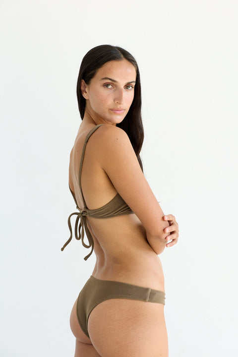 Scoop Top in Chestnut Corduroy