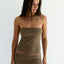 Tube Top in Chestnut Corduroy