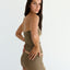 Tube Top in Chestnut Corduroy
