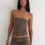 Skort in Chestnut Corduroy