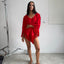 Poncho in Poppy Red