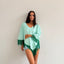 Poncho in Sea Glass