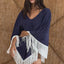Poncho in Navy Blue